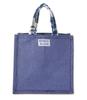 [HOLLYWOOD RANCH MARKET] BOMBAY BAZAR Jute Bag, Small (Navy)