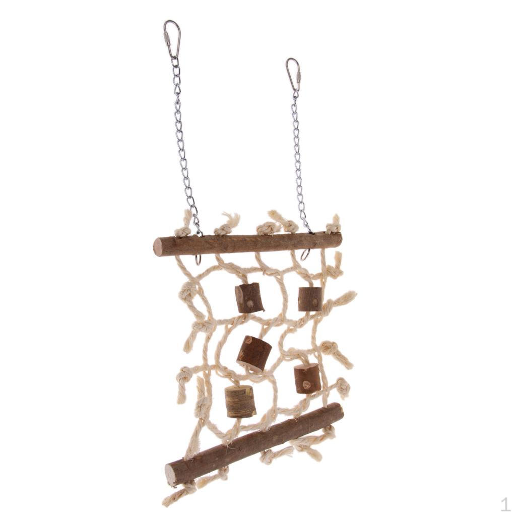 

Climbing Net Standing Bird Ladder Cage Chew Toy Small