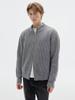 Men's Chic Korean Style Knit Cardigan with Stand Collar & Double Zipper - Trendy Winter Outerwear