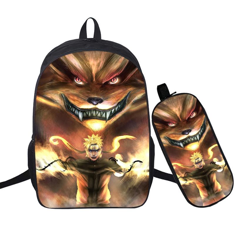 Riman 3D Digital Printing Backpack Two-piece Set Full-color Backpack Student Schoolbag