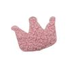 12Pcs Puffy Soft Teddy Plush Padded Patches Crown Appliques For DIY Clothes, Crafts, Hat, Bag, Woolen Gloves, Socks Decor