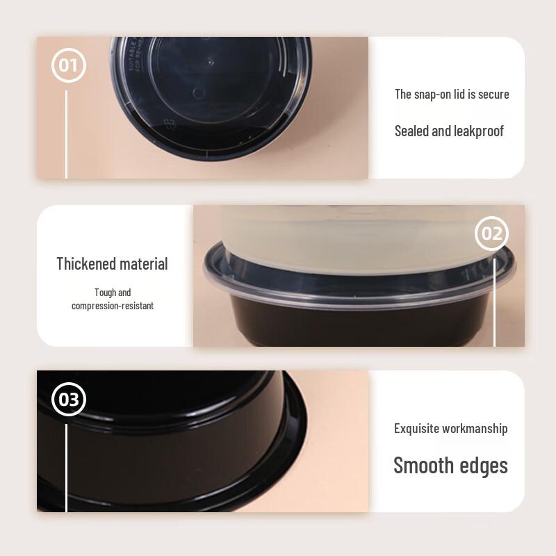 Yuan Zheng He Round Disposable PP Food Containers