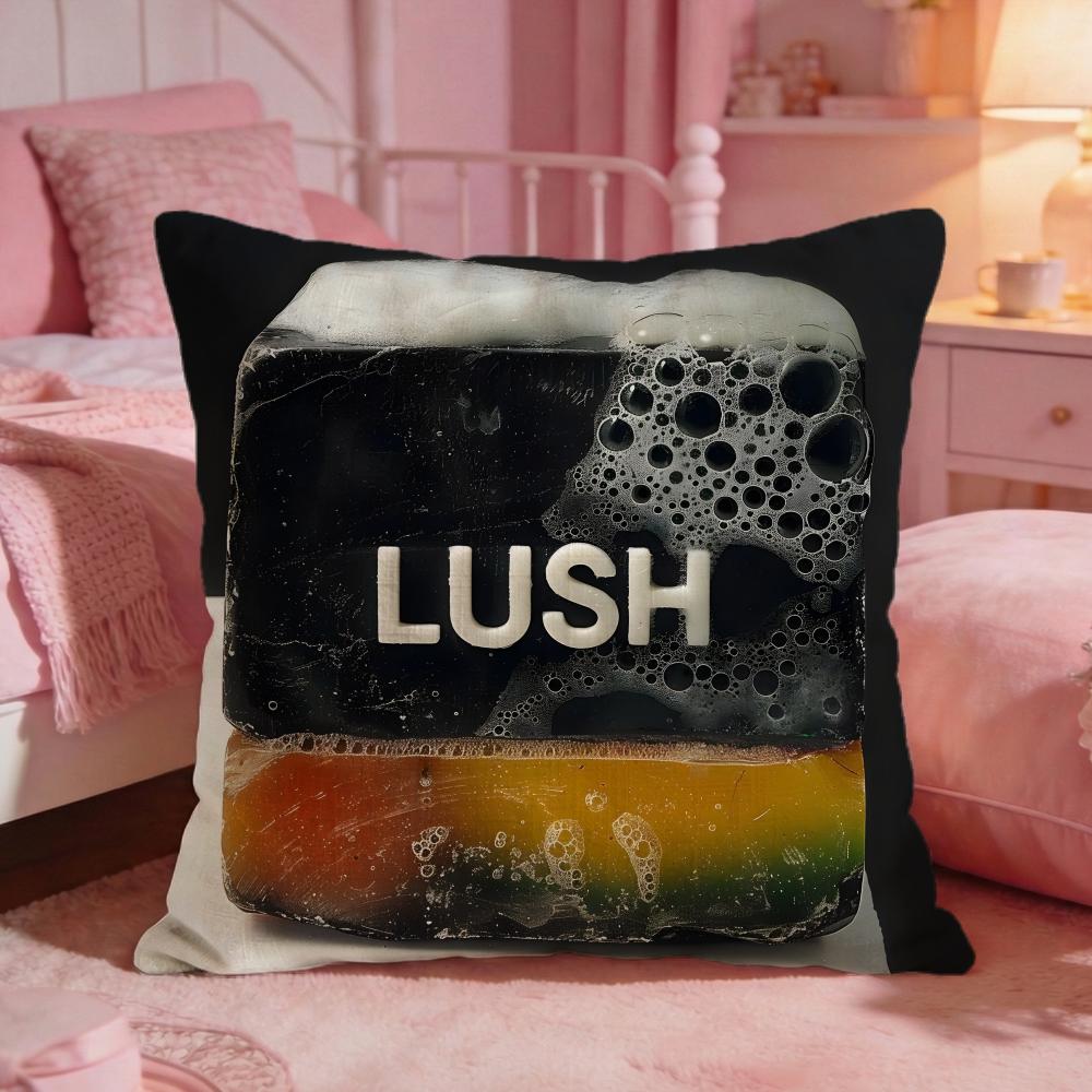 Brand Logo LLush Cushion Cover Premium Comfort Reversible Pillow Cove Two In One Design For Any Room Car Interior