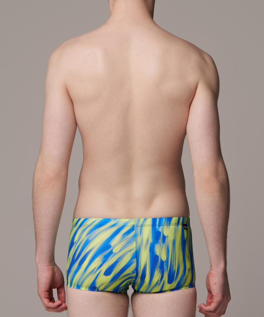 Laelliseupocheu [Osmr684 Mlt] Paint Short Square Regular Men'S Swimwear Multi