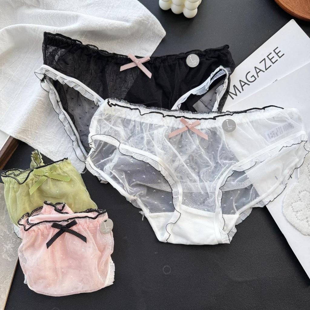 Clearance Ice Silk Lace Low-Rise Women's Panties