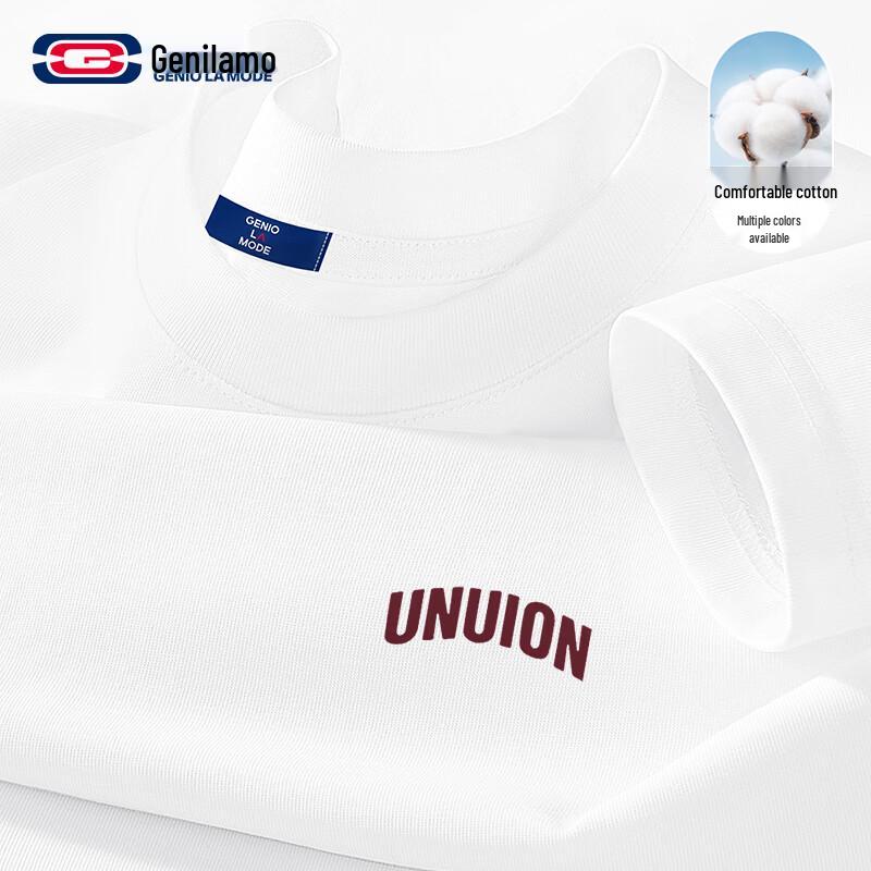 Мужская свободная повседневная футболка с длинным рукавом GENIOLAMODE 2XL