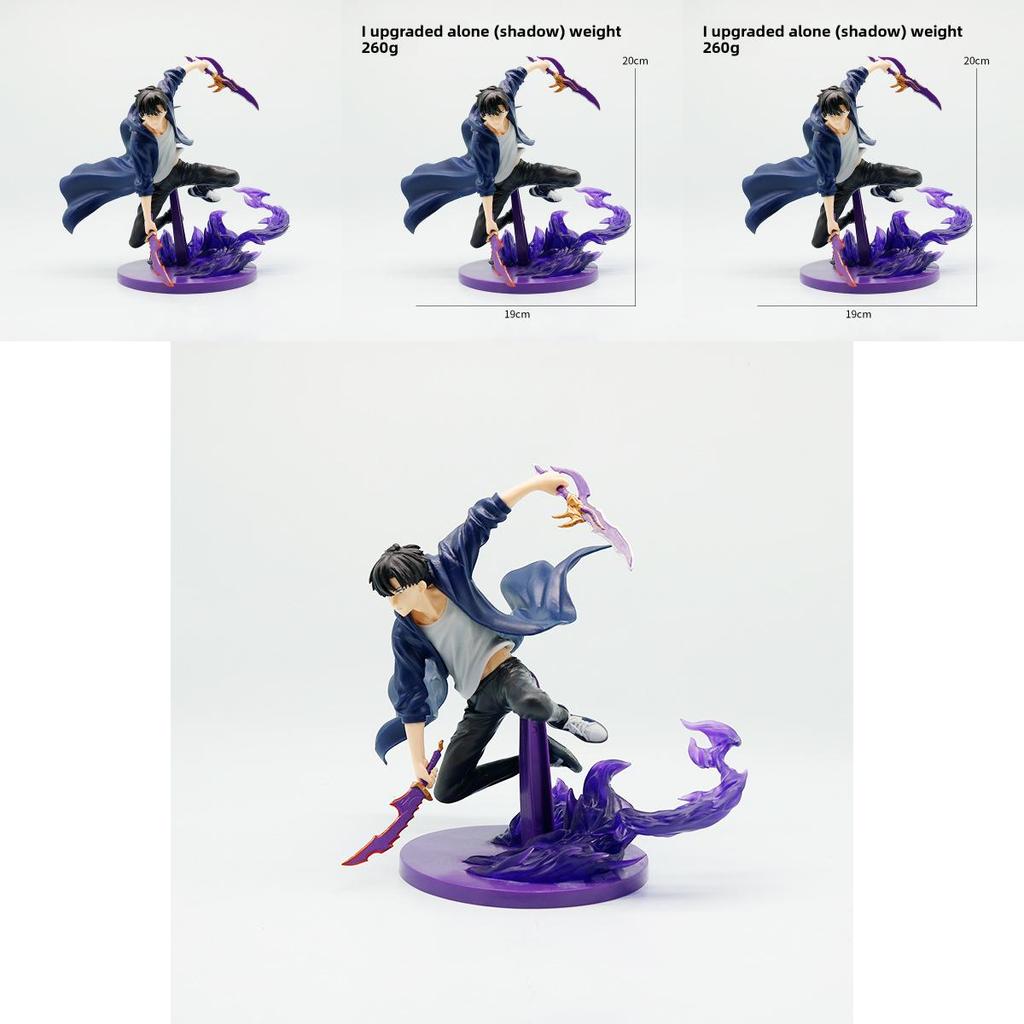 Solo Leveling Sung Jin Woo Pvc Model With Combat Posture For Home Office And Figure Enthusiasts