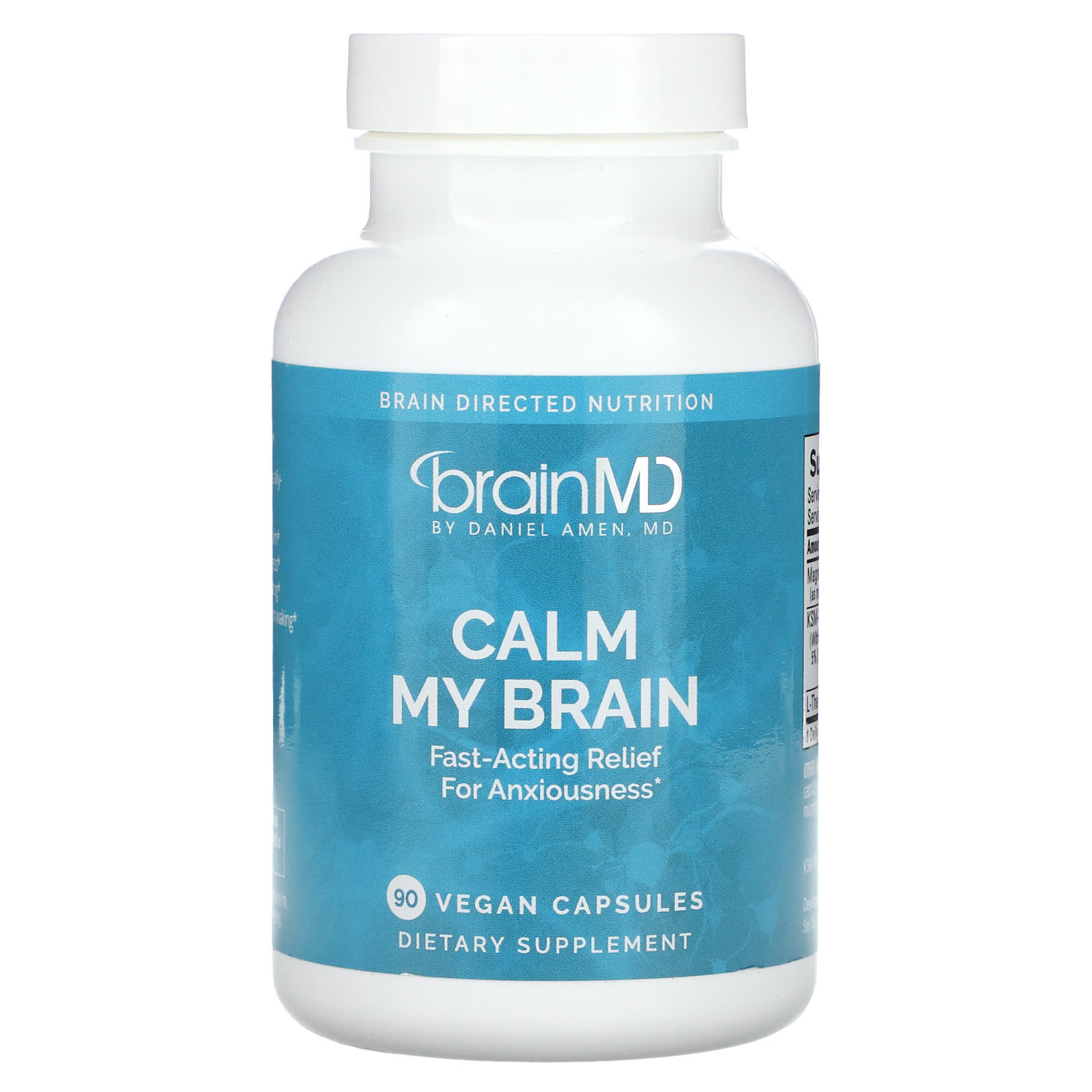 

BrainMD, Calm My Brain, 90 овочевих капсул