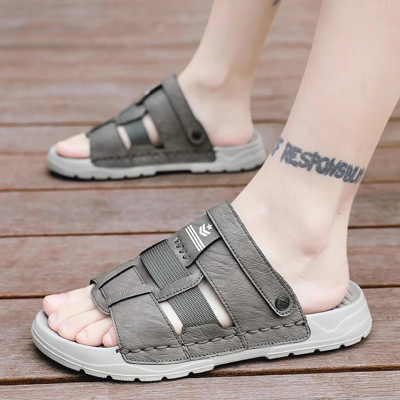 New Men's Summer Sandals Outdoor Non-Slip Casual Shoes Fashion Slip On Walking Snekaers Mocassins Beach Shoes Zapatos De Hombre
