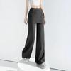 Design-Forward High-Waisted Drapey Skirt Pants Suit - Slim-Fit Casual Wide-Leg, Spring/Summer 2026