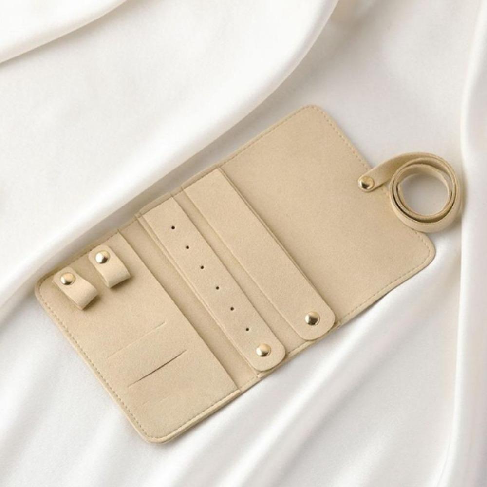 Folding Design Jewelry Storage Bag Roll Up Style Jewelry Carrying Roll  Storage Solution хаки