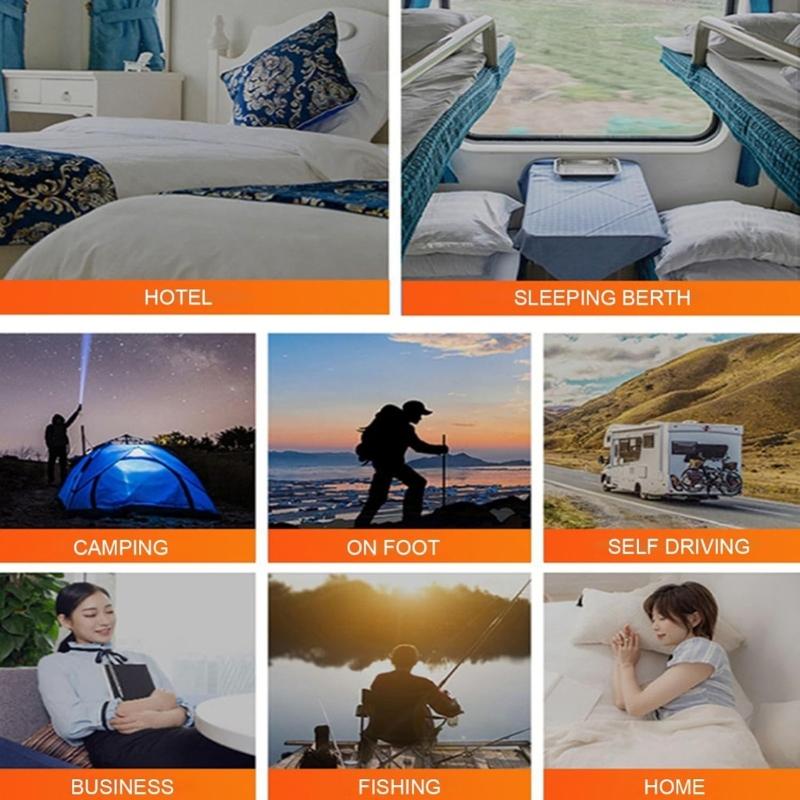 USB Heated Camping Sleeps Bag For Adults 4 Heat Zones Adjustable Hood Light Weight Polyester Outdoor Use