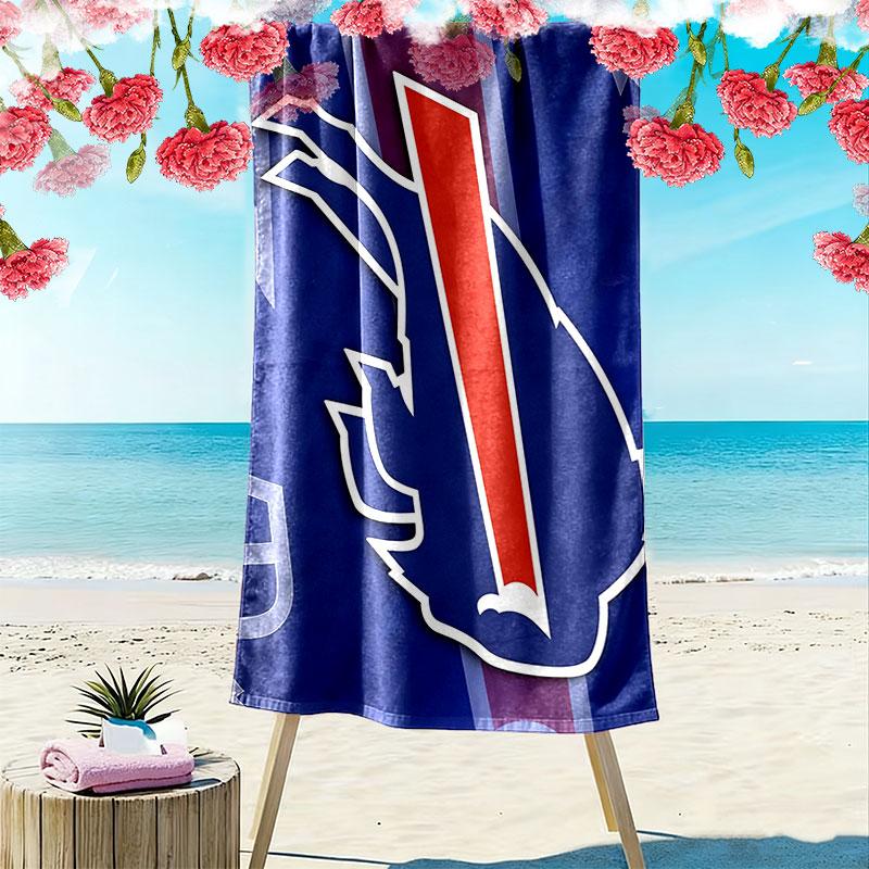 BUF Bills Print Beach Towel, Large Soft Quick Dry Towel for Beach Camping Swimming
