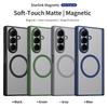 Clear Matte Slightly Phone Case for Samsung Galaxy Z Fold 8 Ultra Fold 7 6 5 4 Front Glass Strong Magnetic Hinge Protect Cover