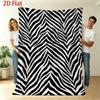 Moderne Zebramuster Decken Warm Gemütlich Sofa Überwurfdecke Trendige Gothic Raumdeko Bett Nickerchen Tagesdecke Decke Ästhetisch