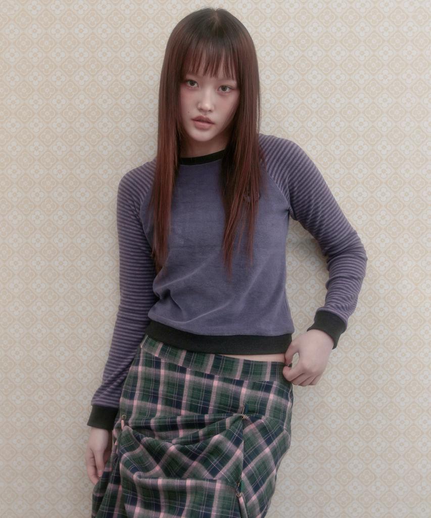 Aiiiai Pin-Up Check Layered Skirt