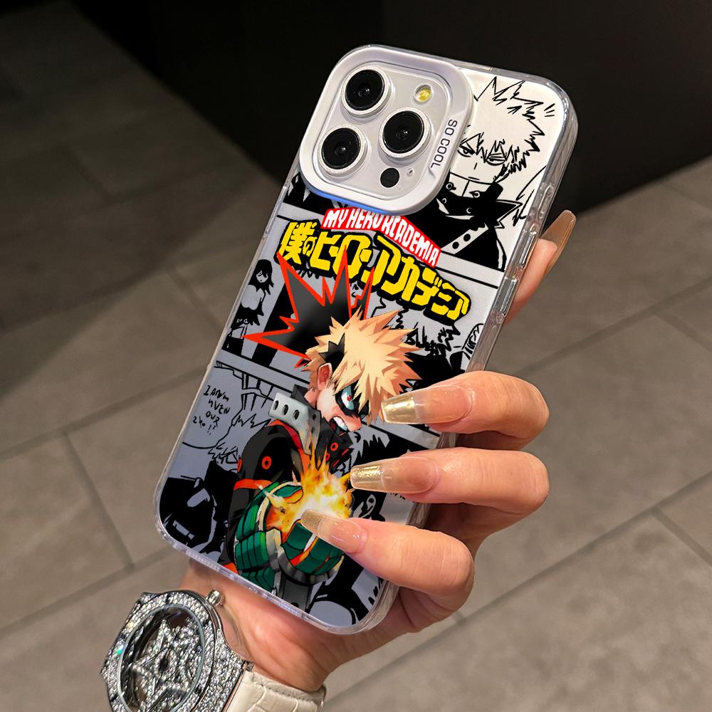 My Hero Academys Phone Case for Xiaomi Redmi 15C 14C 13C 12C 10 Note 15 14 13 12 Pro Plus 4G 5G Silver Hard Cover
