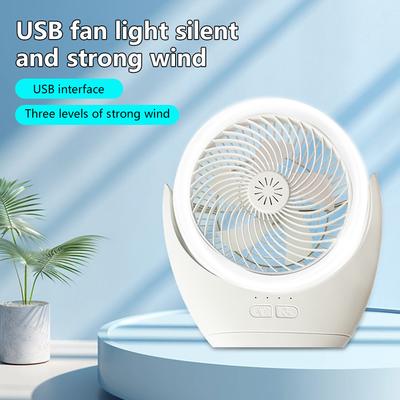 Smart 3-in-1 LED Fan Lamp Camping Fan Rechargeable Desktop Portable Circulator Wireless Ceiling Fan Light With Hooks Led Lights