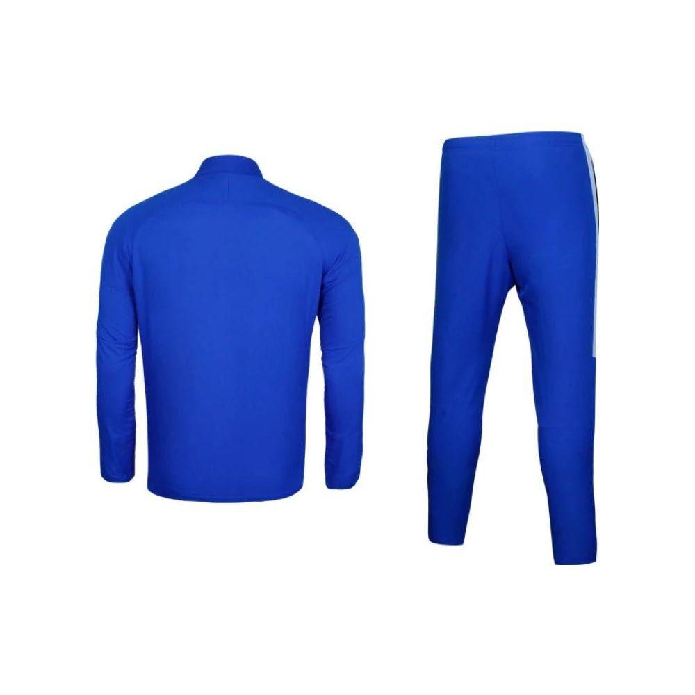Nike Logo Print Stand Collar Jacket And Pants Set Men Activewear Blue 844330-480