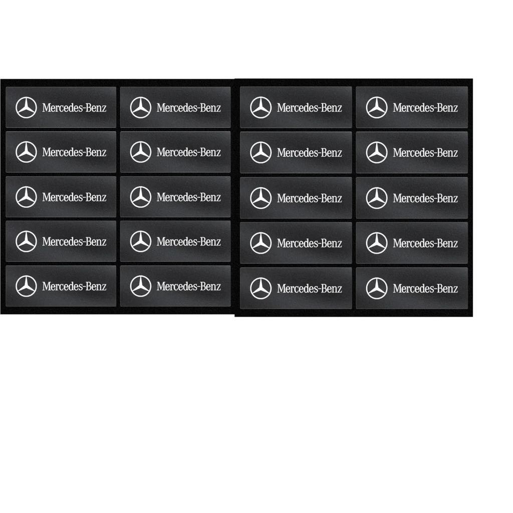XHWHJ1 2025 Hot For Mercedes Benz 3D Metal Emblem Sticker Car Interior Decoration Styling Decals For Mercedes Benz AMG W203 W205 C300 W
