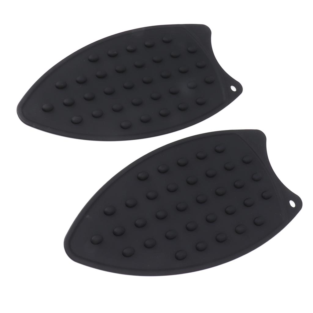 2Pcs Silicone Iron Rest Pad Durable Impact Resistant Heat Resistant Iron Mat for Ironing Boards