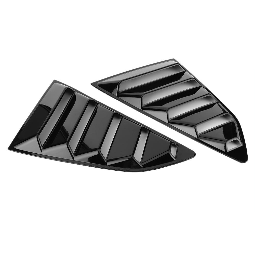 Glossy Black Car Window Louvers Side Air Vent Cover Fit for Chevy Camaro 2016‑2020
