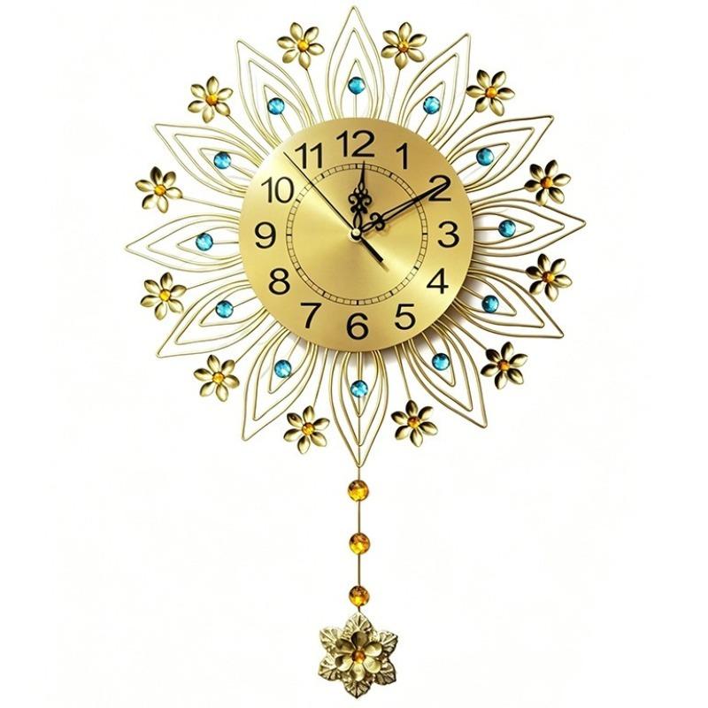 Modern Wall Clock Luxury Decorative Wall Watch Silent Aesthetic Pendulum Clock Minimalist Elegant Living Room Watches Home Decor