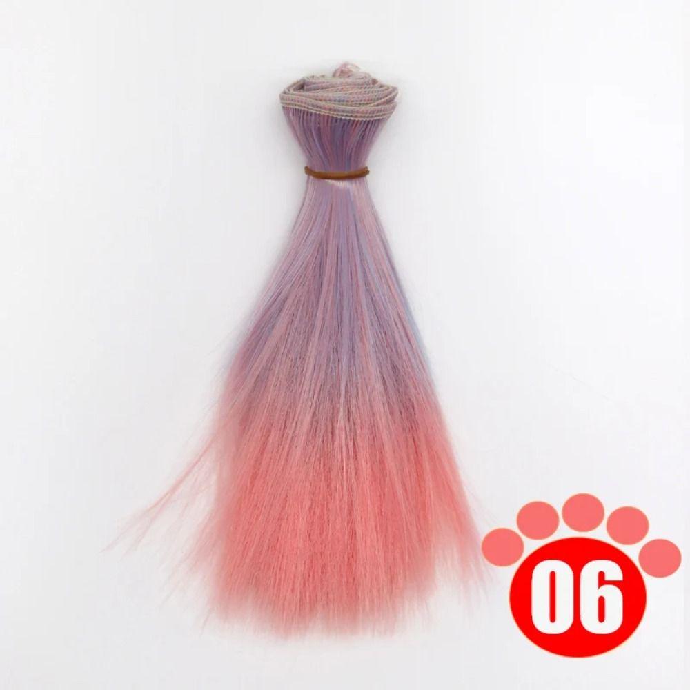 15*100CM Doll Hair Colorful Children Toy Gift 2024 Bjd Wig  for 1/4 1/6 1/8 Bjd
