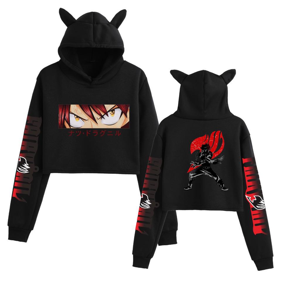 Fairy Tail Character Cat Ear Hoodie Sweatshirt for Women