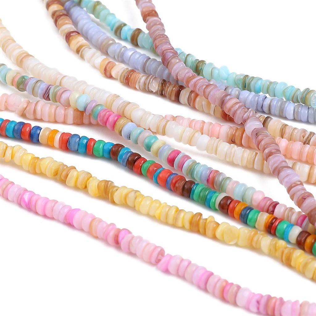 Natural Seashells Irregular Mesopores And Circular Spacer Beads For DIY Necklace Bracelet Earrings Jewelry Making