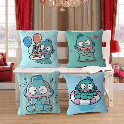 Cartoon H-Hangyodon Cushion Cover Car Throw Pillow Case For Sofa Car Christmas Gift 40x40cm 45x45cm