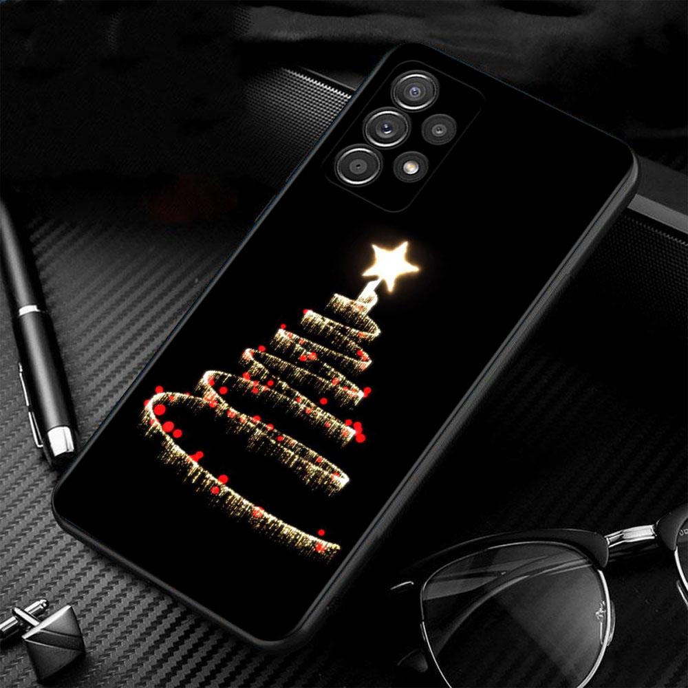 Phone Case For Samsung A52s A73 A72 A53 A33 A32 A22 A13 A02s A21s A12 A31 A91 A51 A71 A41 A23 A11 Merry Christmas Tree Deer
