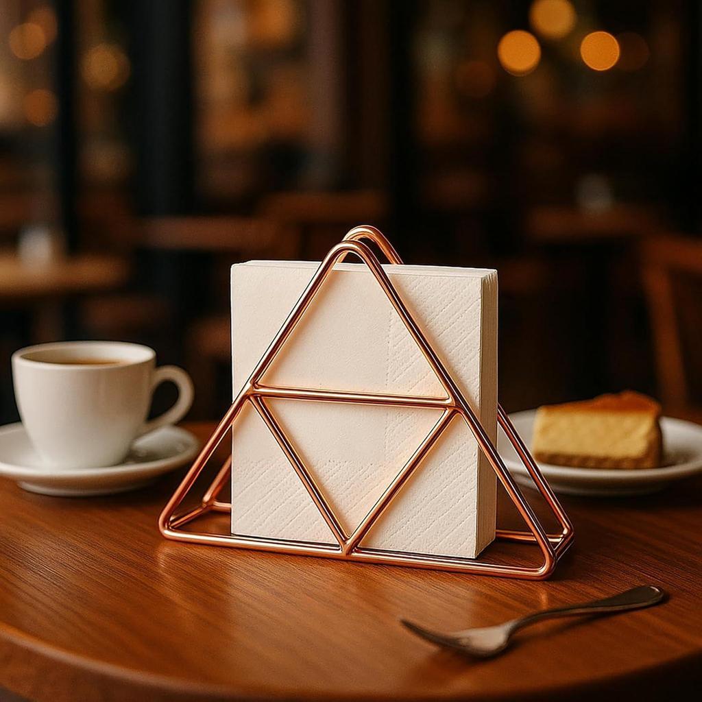 Napkin Holder for Dining Table - Tissue Paper Stand for Kitchen, Table, Home Décor, Office, Restaurant, Tissue Dispenser Organizer for Dinner Tables