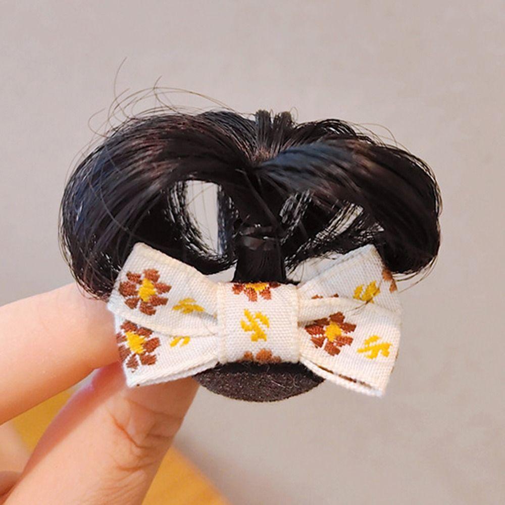 Funny Kids Wig Hairpin Headdress Flower Bow Hair Clip Headwear Baby Girl Hair Clip  Newborn