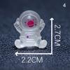 Cartoon Luminous Astronaut Ornament Mini Glow Animal Ornaments Micro Garden Landscape Diy Car Ornaments Decorations Toys