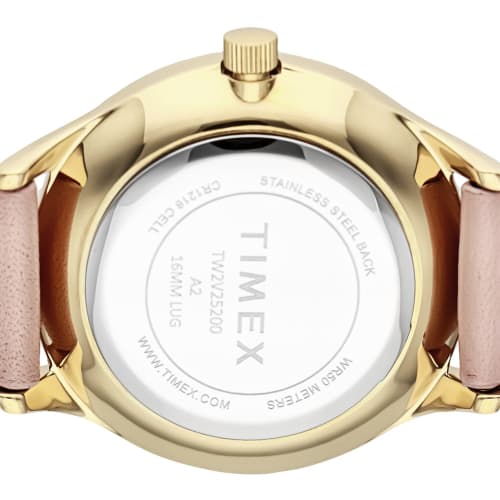 TIMEX Easy Reader Watch, 33mm, Women's, Pink, with a White Dial, Brass and Mineral Glass, Quartz Movement, America Watch TW2V25200