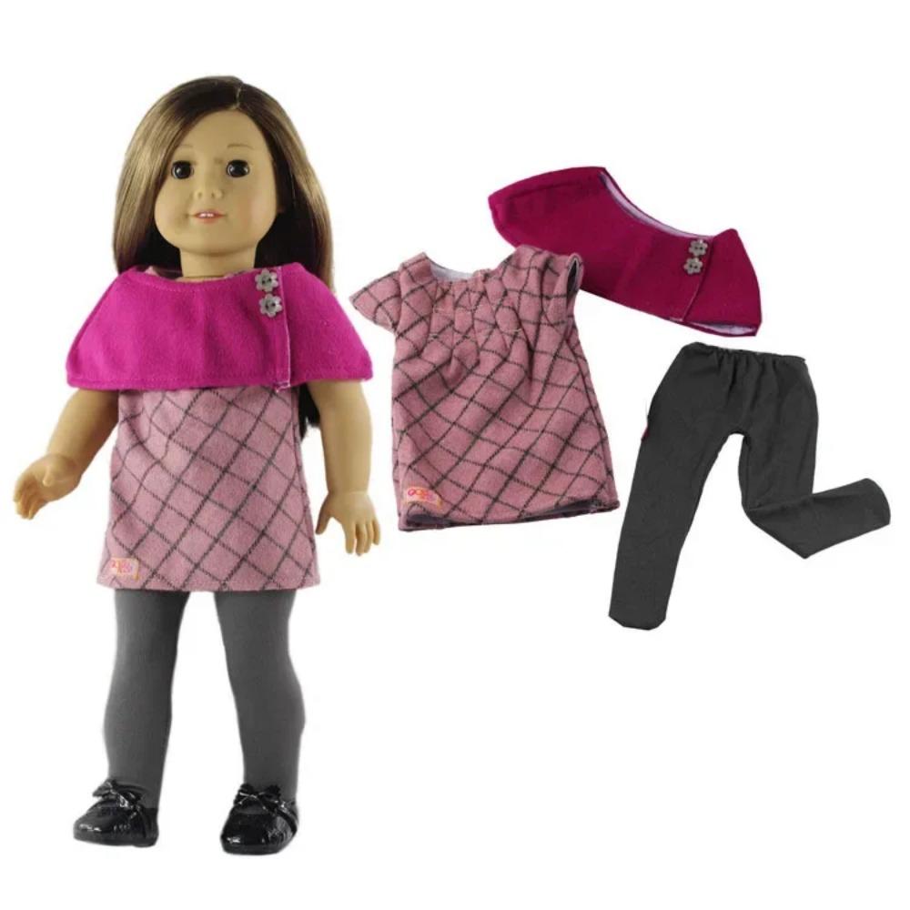 

1 Комплект Красильной Повседневной Одежды для Куклы 18 дюймов Американская Кукла Множество Стилей на Выбор A90 fit 18 inch doll