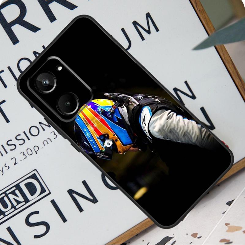 Fernando Alonso Racing For Realme C67 C55 C53 C51 C35 C33 C31 C30 C25s C21Y GT Neo 6 GT5 9 10 11 12 Pro Plus Case