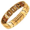 Cross Border Square Wide Version Magnetic Bracelet Men's Zinc Alloy Electroplating Suction Handmade Jewelry