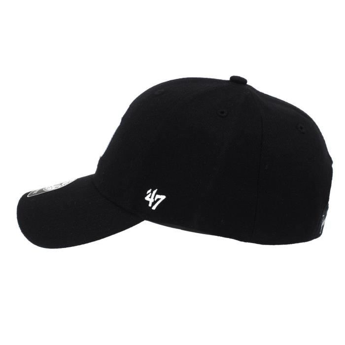 Cap - 47 Brand - New York Yankees - Black - Adjustable - Embroidered Logo
