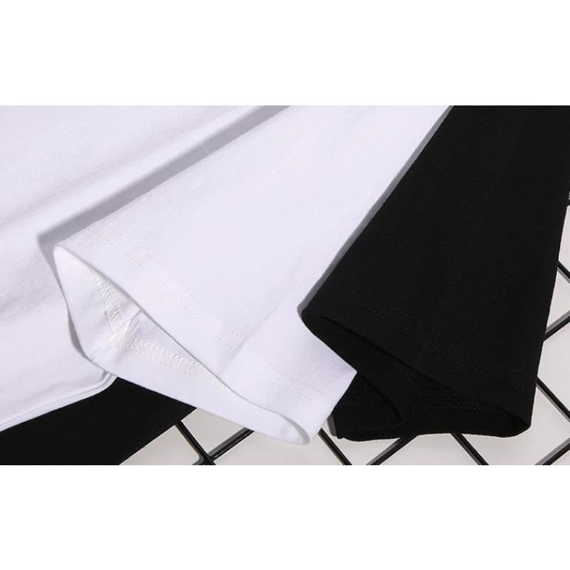 New Summer Men's Cotton T-Shirt Super Loose Charizard Printed Street Trend Casual Loose Fit Parent-child Top