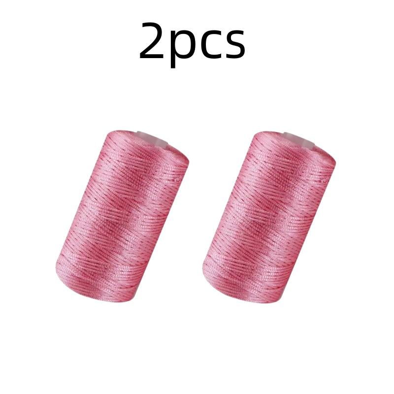 New Summer Crochet Yarn 1.5mm Thin Ice Cotton Thread for Hand Knitting Bag Hat Shoes 100g Hollow Line Colorful Nylon Cord