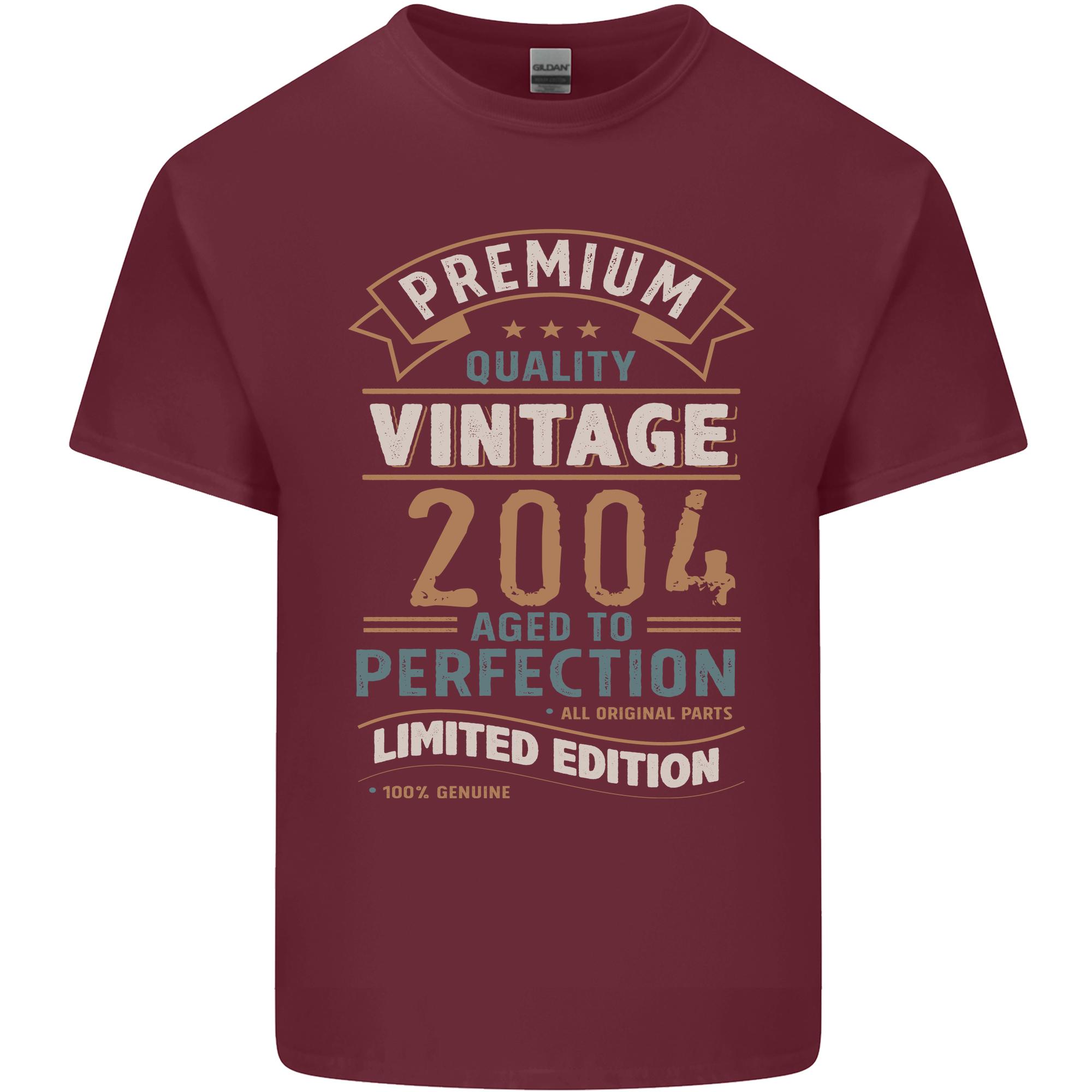 Premium Vintage 22nd Birthday 2004 Unisexs Light Cotton TShirt S