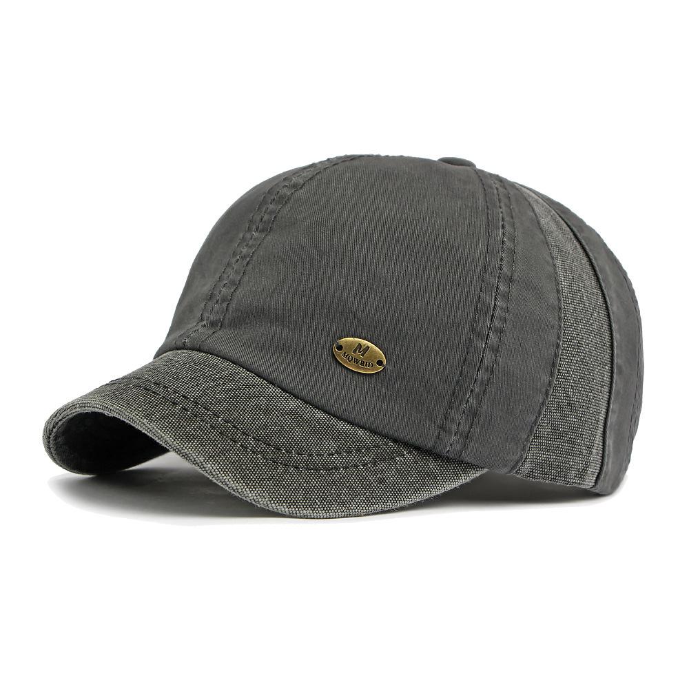 Short-Brimmed Hat Men s Spring Cotton Baseball Cap Sun Visor Cap