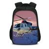 Helicopter Large Capacity Lightweight Double-layer Backpack with New Mechanical Printing the Best Gift for Boy and Girl Schools