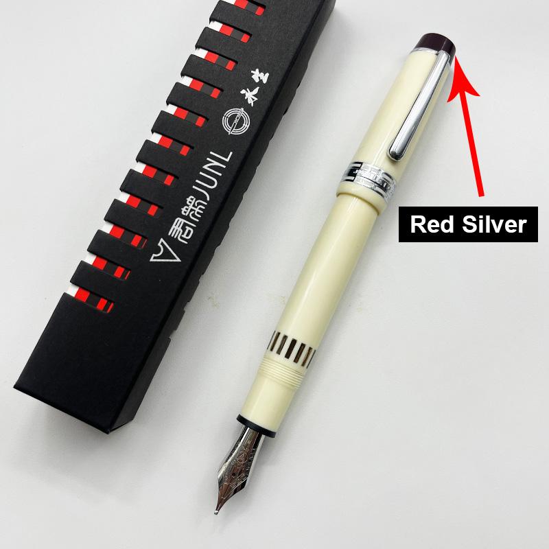 Limited White! WingSung 630 Large Resin Piston Fountain Pen N0.8 Iraurita EF/F/M Nib Gold Clip Business Student Writing Gift Pen