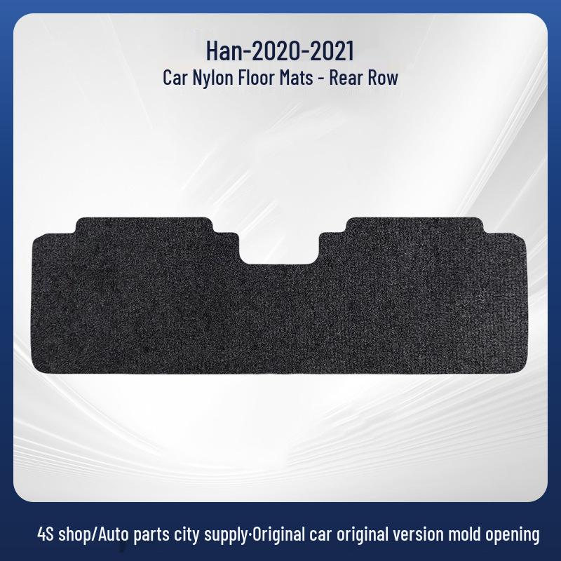 Durable Black Nylon Floor Mats for BYD Han 20-21 Models, Full Coverage