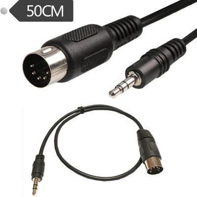Cavo adattatore audio jack stereo da 1 pezzo Din Midi maschio a 3,5 mm con spina maschio da 5 pin