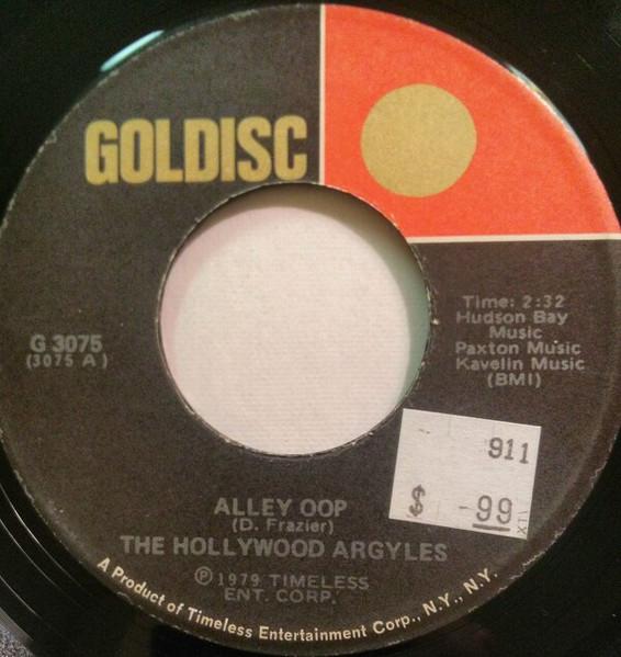 

7inch Record HOLLYWOOD ARGYLES, JOHNNY THUNDER - Alley Oop / Loop De Loop G3075 Goldisc 1979 US Rock Used