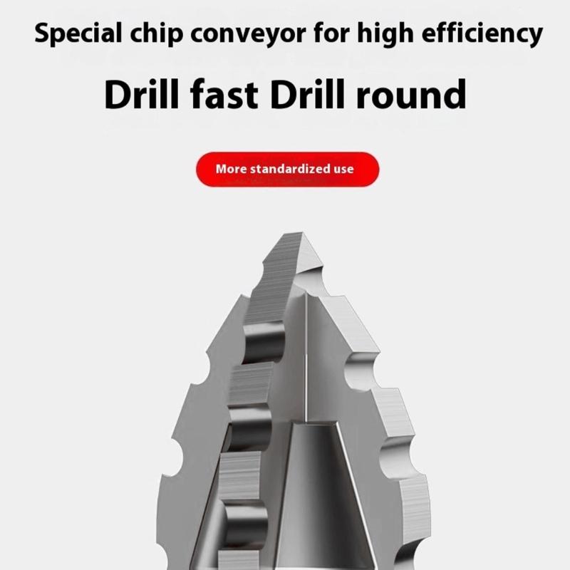 4 Piece Tile And Concrete Drill Bit Set Quadruple Flute Alloy Steel For Accuracy Drilling In Hard Materials